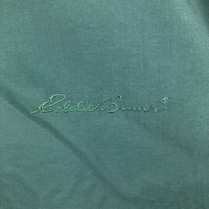 90s-00'S Eddie Bauer padded puffer jacket, men's size XL Nylon dark green Vintage Second Hand