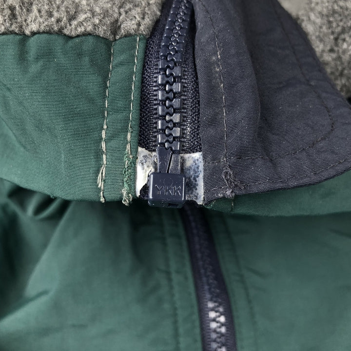 90s-00'S Eddie Bauer padded puffer jacket, men's size XL Nylon dark green Vintage Second Hand