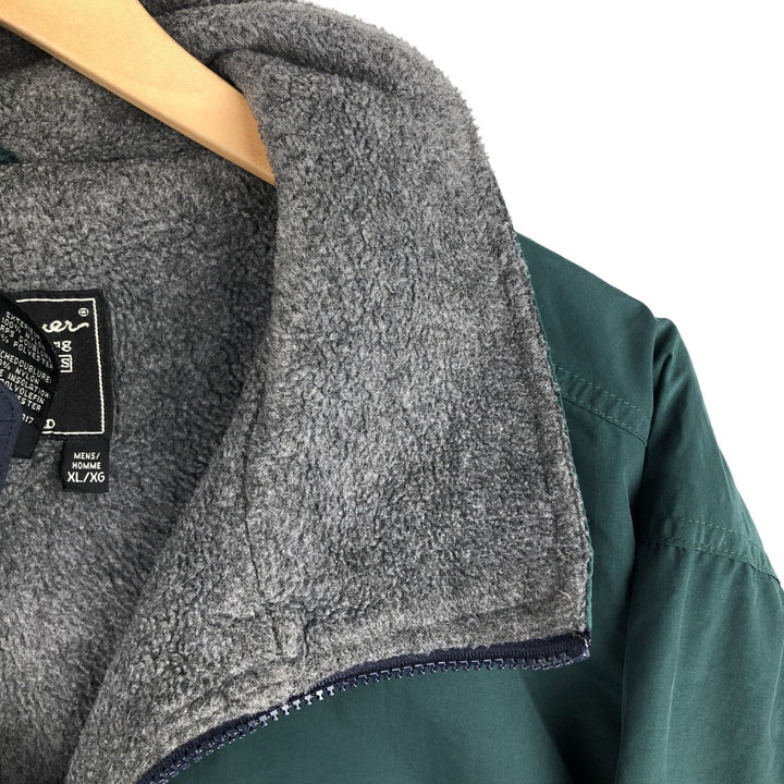 90s-00'S Eddie Bauer padded puffer jacket, men's size XL Nylon dark green Vintage Second Hand