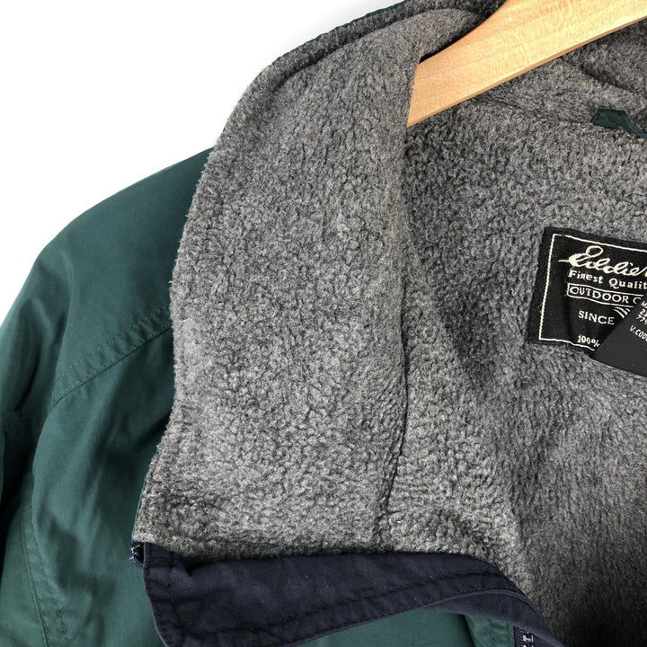 90s-00'S Eddie Bauer padded puffer jacket, men's size XL Nylon dark green Vintage Second Hand