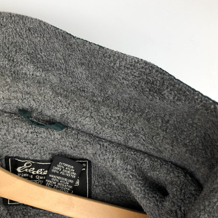 90s-00'S Eddie Bauer padded puffer jacket, men's size XL Nylon dark green Vintage Second Hand
