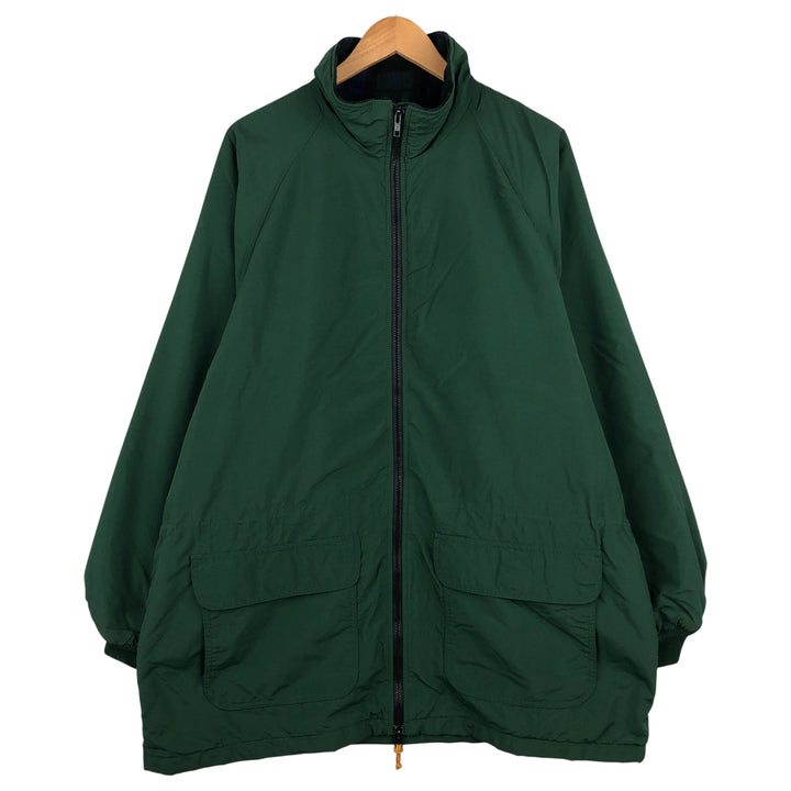 Vintage 80s-90'S Eddie Bauer black tag padded puffer jacket, men's size XL Nylon green type Vintage Second Hand