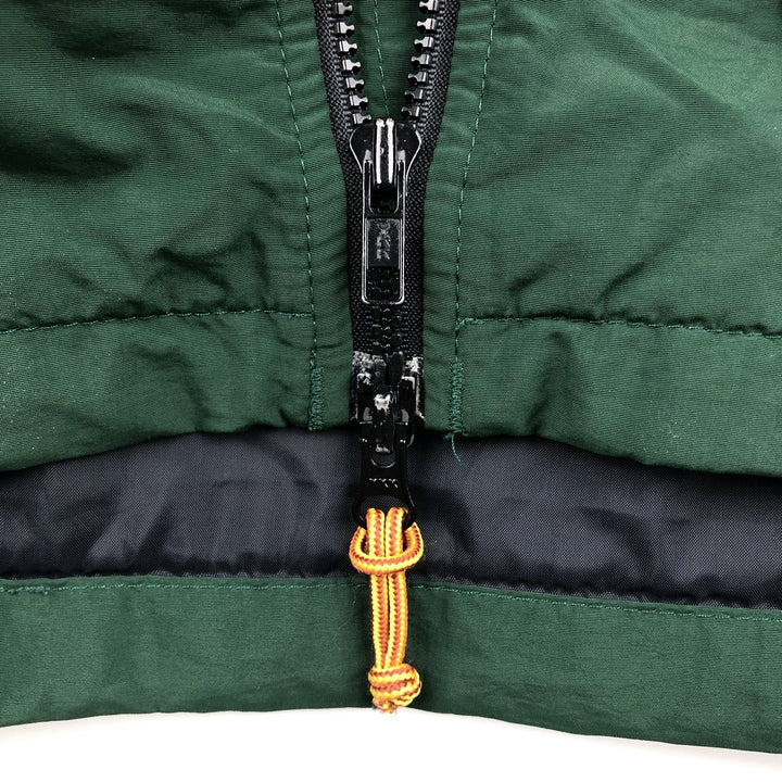Vintage 80s-90'S Eddie Bauer black tag padded puffer jacket, men's size XL Nylon green type Vintage Second Hand