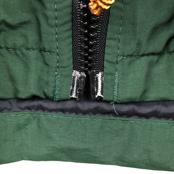 Vintage 80s-90'S Eddie Bauer black tag padded puffer jacket, men's size XL Nylon green type Vintage Second Hand