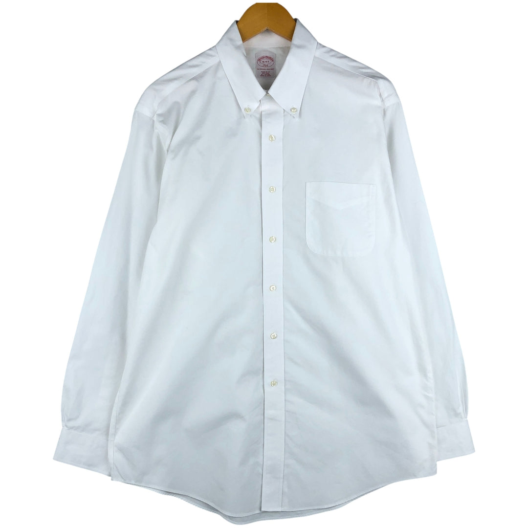 Brooks Brothers 346 long sleeve button-down shirt, men's size L cotton white type Vintage Second Hand
