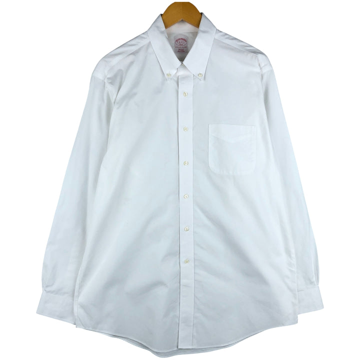 Brooks Brothers 346 long sleeve button-down shirt, men's size L cotton white type Vintage Second Hand