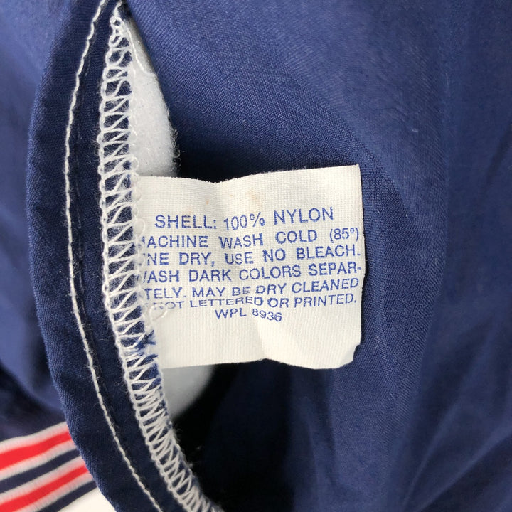 Vintage 90'S DeLONG nylon blouson, made in the USA, men's size XXL Nylon navy blue type Vintage Second Hand