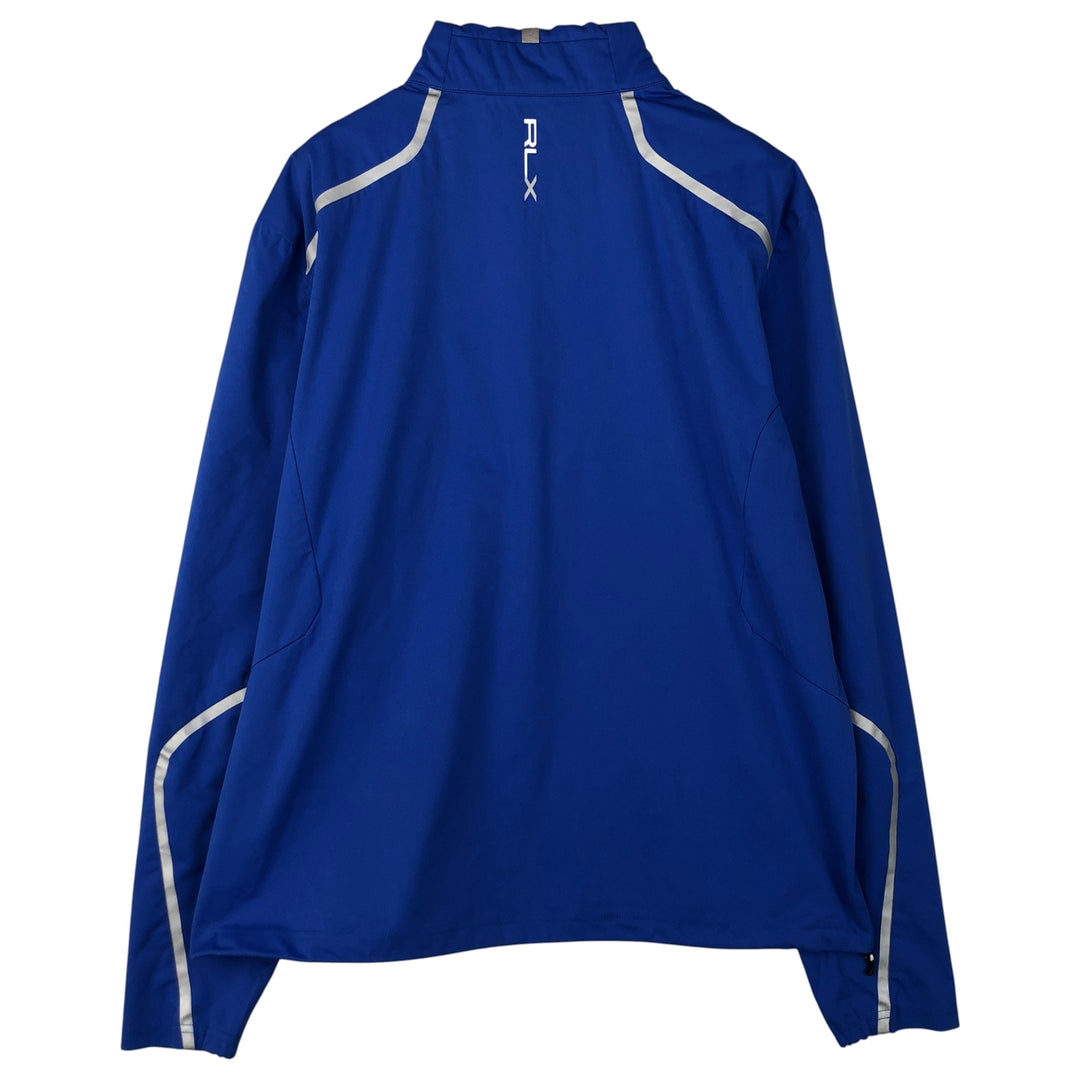 Ralph Lauren RLX Half-Zip Windbreaker, Men's Size L polyester blue type Vintage Second Hand
