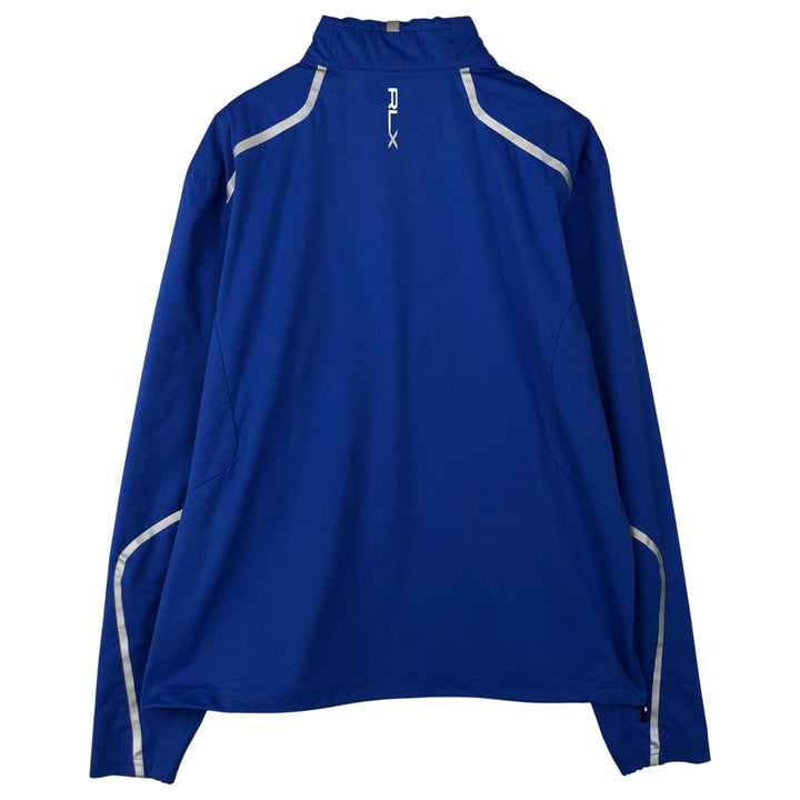 Ralph Lauren RLX Half-Zip Windbreaker, Men's Size L polyester blue type Vintage Second Hand