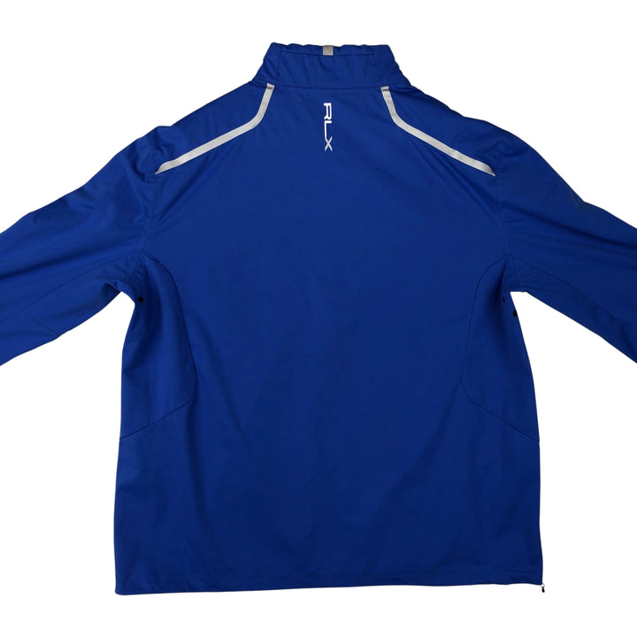 Ralph Lauren RLX Half-Zip Windbreaker, Men's Size L polyester blue type Vintage Second Hand