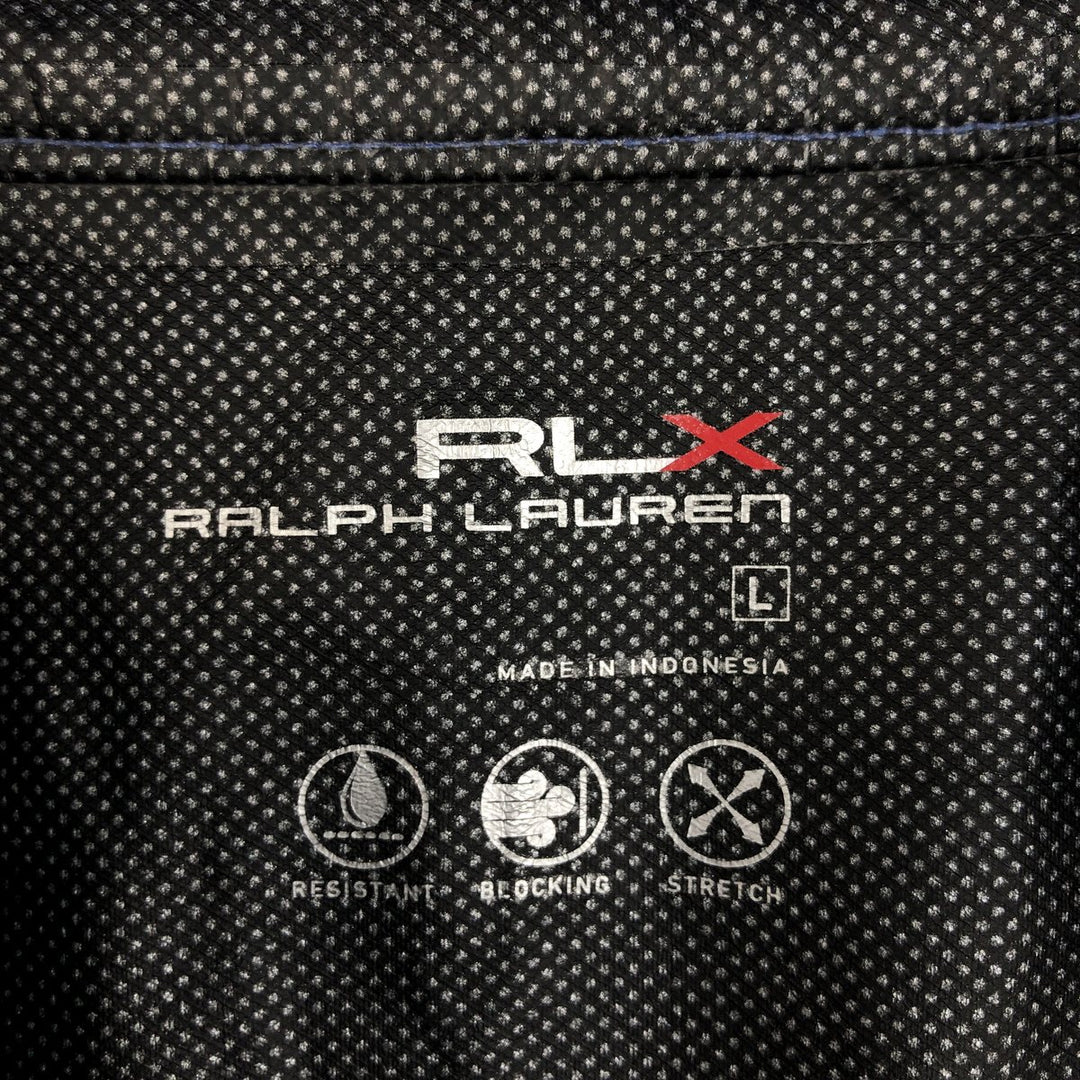 Ralph Lauren RLX Half-Zip Windbreaker, Men's Size L polyester blue type Vintage Second Hand