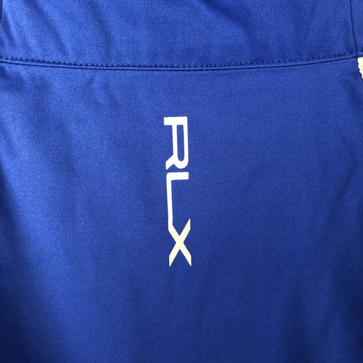 Ralph Lauren RLX Half-Zip Windbreaker, Men's Size L polyester blue type Vintage Second Hand