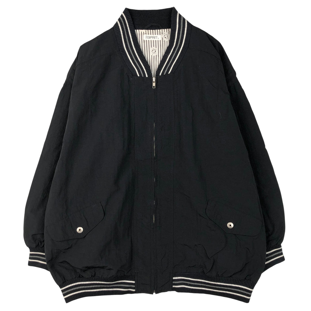 SPRIT Nylon Blouson, Men's Size L, Vintage polyamide black type Vintage Second Hand
