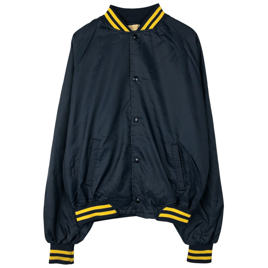 Premier League Chelsea FC Back Print Nylon Varsity Jacket, Men's XL Nylon navy blue type Vintage Second Hand