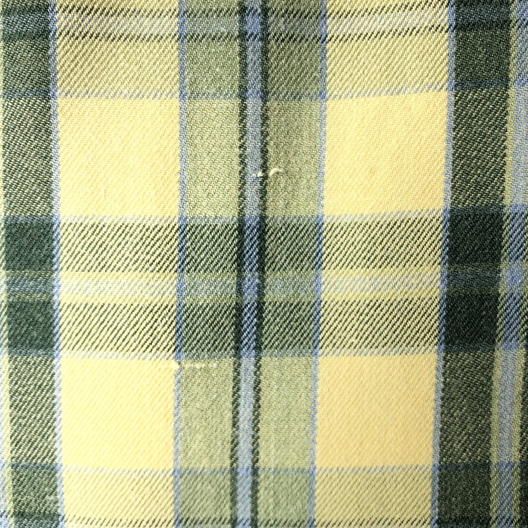 90'S GAP Vintage Long Sleeve Button-Down Check Shirt, Men's XL cotton lemon yellow Vintage Second Hand