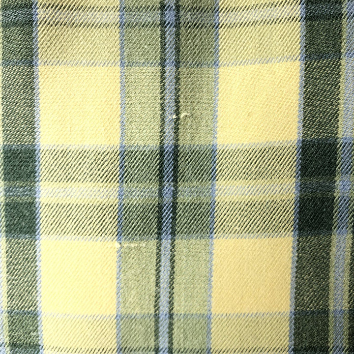 90'S GAP Vintage Long Sleeve Button-Down Check Shirt, Men's XL cotton lemon yellow Vintage Second Hand