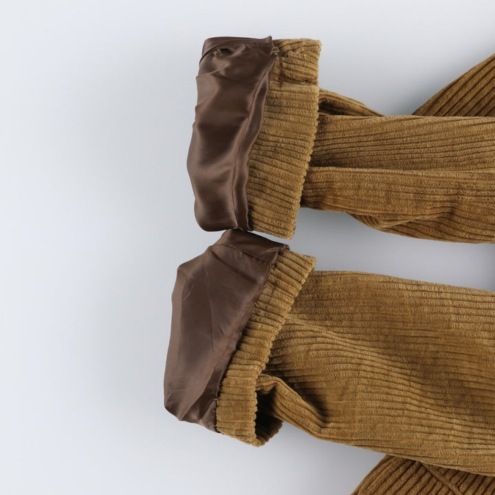 Clothing Town Wide Ribbed Corduroy Tailored Jacket, Men's Size M cotton beige type brown Vintage Second Hand