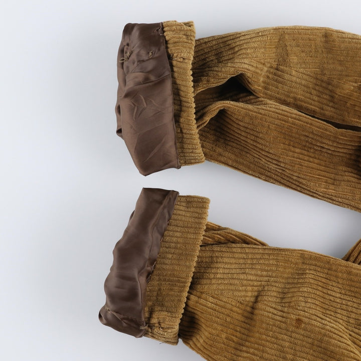 Clothing Town Wide Ribbed Corduroy Tailored Jacket, Men's Size M cotton beige type brown Vintage Second Hand