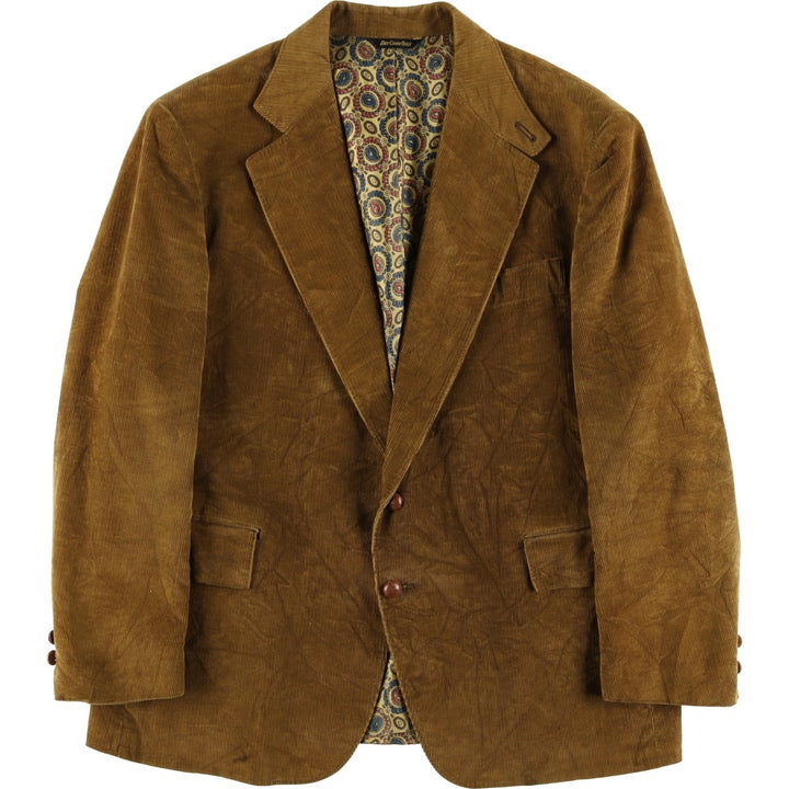 Banny THE Sovereign Corduroy Tailored Jacket, Men's, Size L, Vintage unclear beige type brown Vintage Second Hand