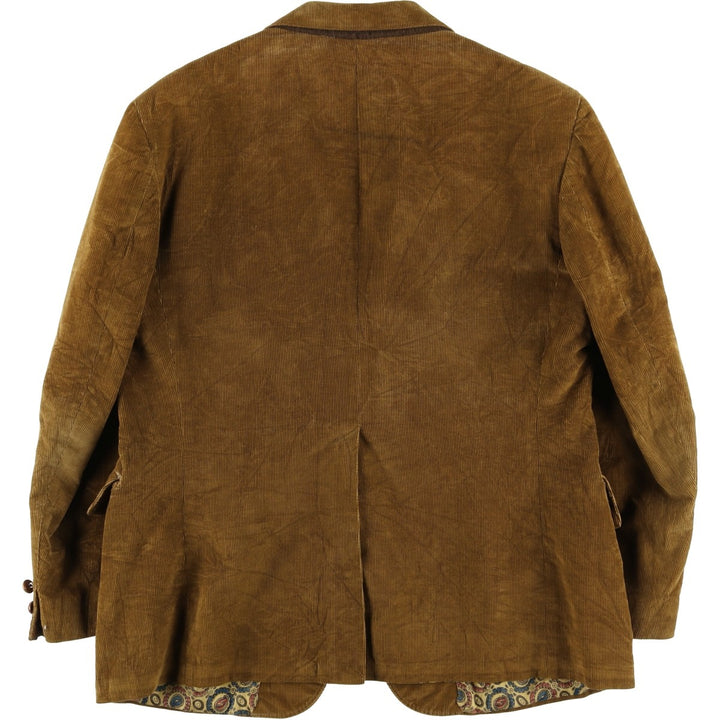 Banny THE Sovereign Corduroy Tailored Jacket, Men's, Size L, Vintage unclear beige type brown Vintage Second Hand