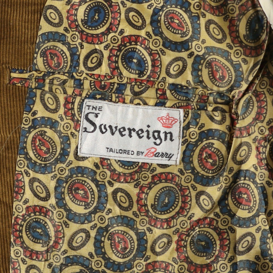 Banny THE Sovereign Corduroy Tailored Jacket, Men's, Size L, Vintage unclear beige type brown Vintage Second Hand