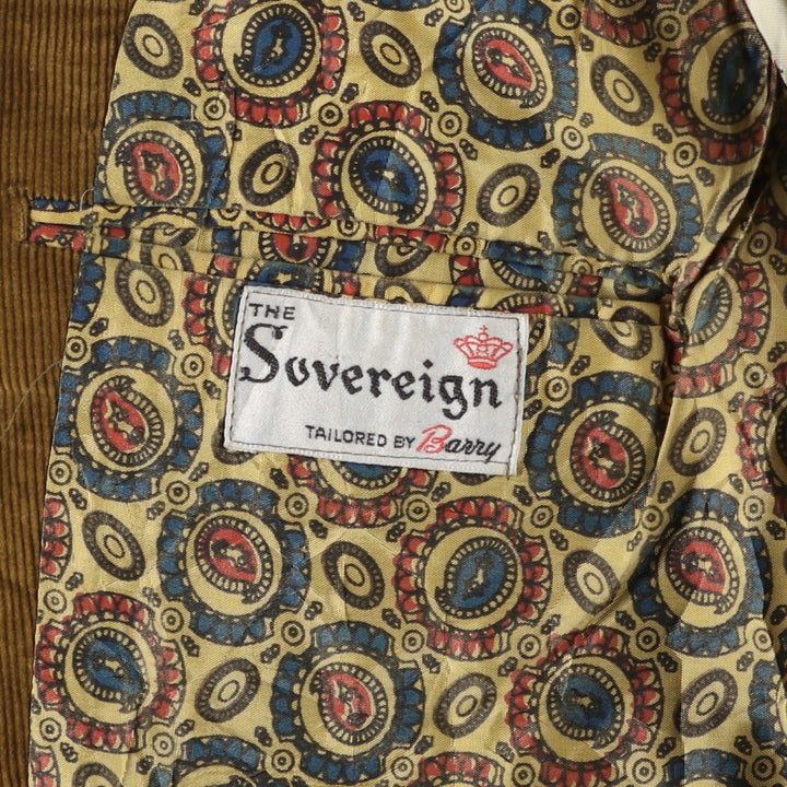 Banny THE Sovereign Corduroy Tailored Jacket, Men's, Size L, Vintage unclear beige type brown Vintage Second Hand