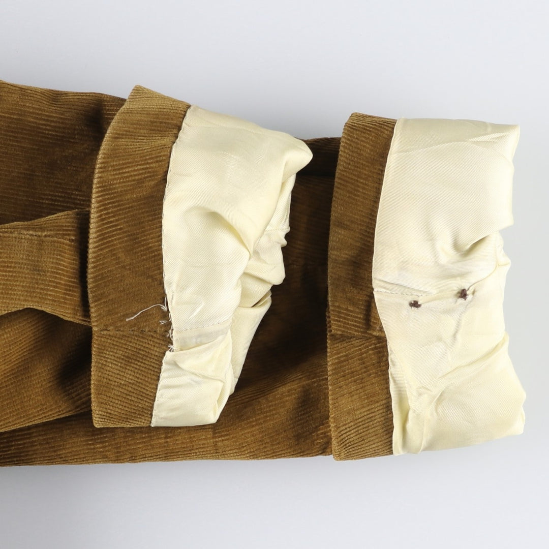 Banny THE Sovereign Corduroy Tailored Jacket, Men's, Size L, Vintage unclear beige type brown Vintage Second Hand