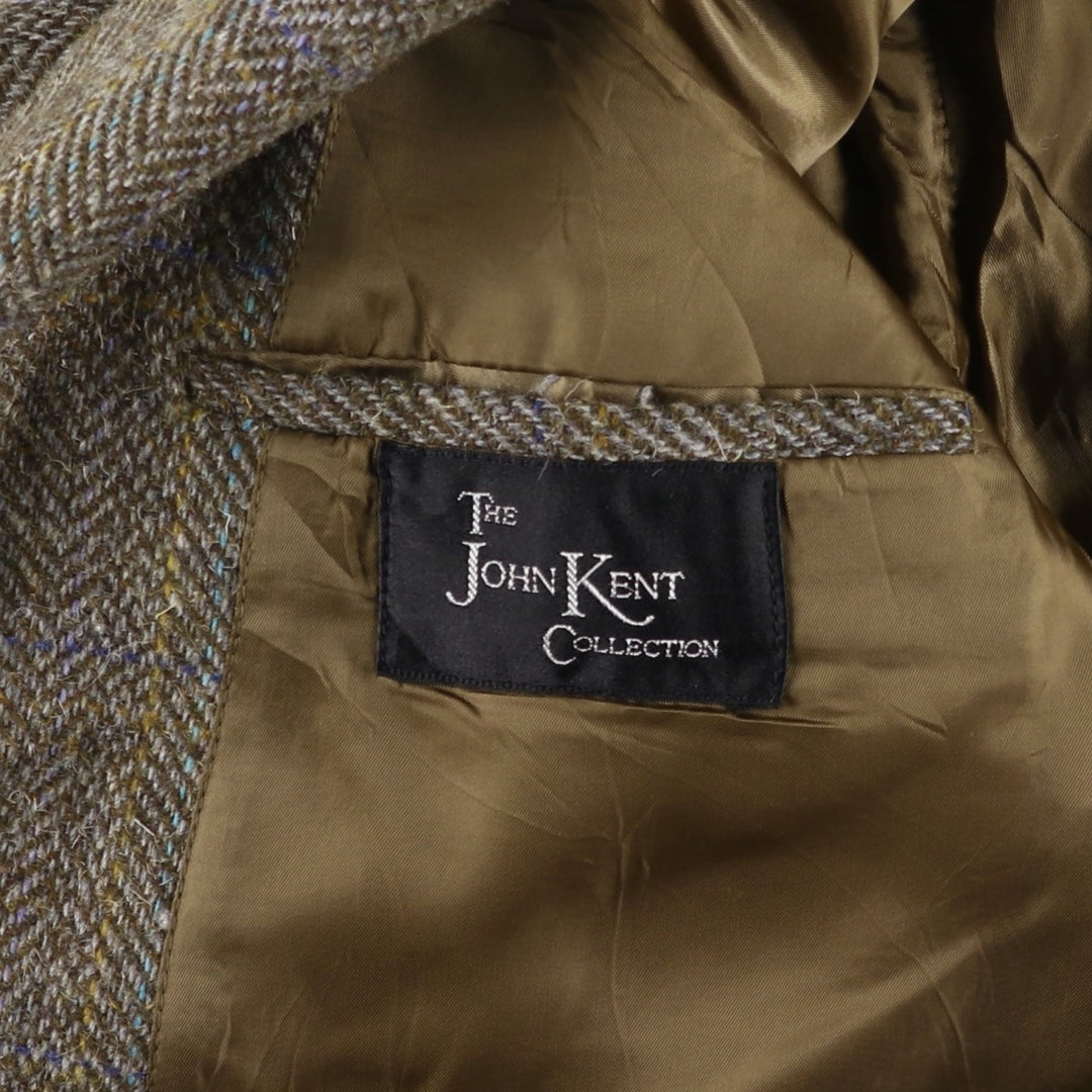 THE JOHN KENT COLLECTION Check Pattern Tailored Jacket, Men's Size M unclear brown type Vintage Second Hand