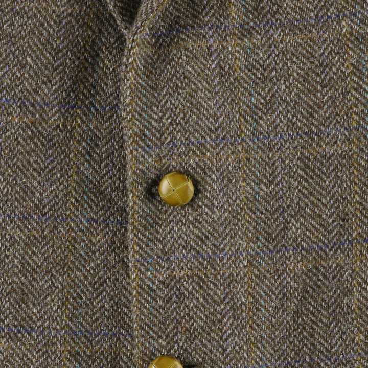 THE JOHN KENT COLLECTION Check Pattern Tailored Jacket, Men's Size M unclear brown type Vintage Second Hand