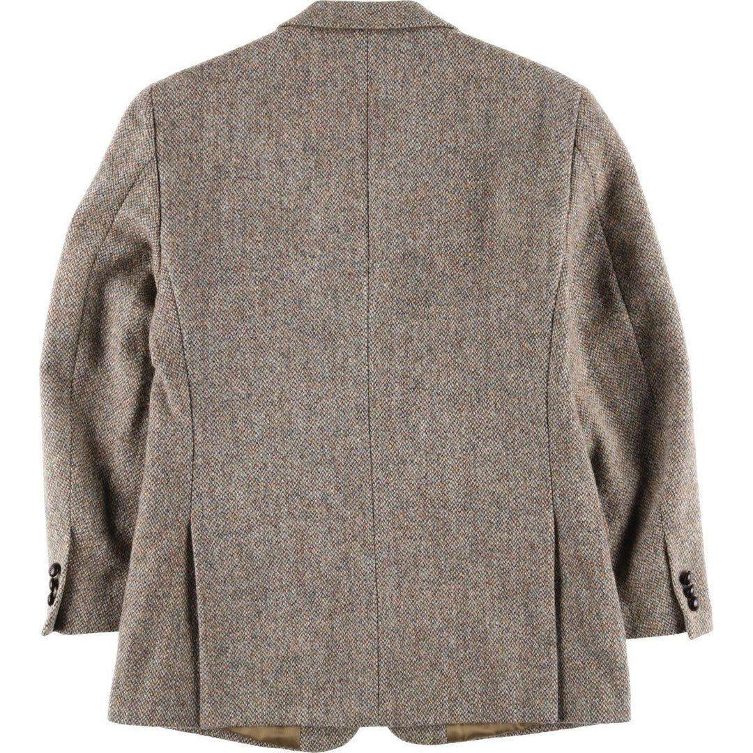 Harris Tweed wool tailored jacket, men's size M wool Beige type Vintage Second Hand