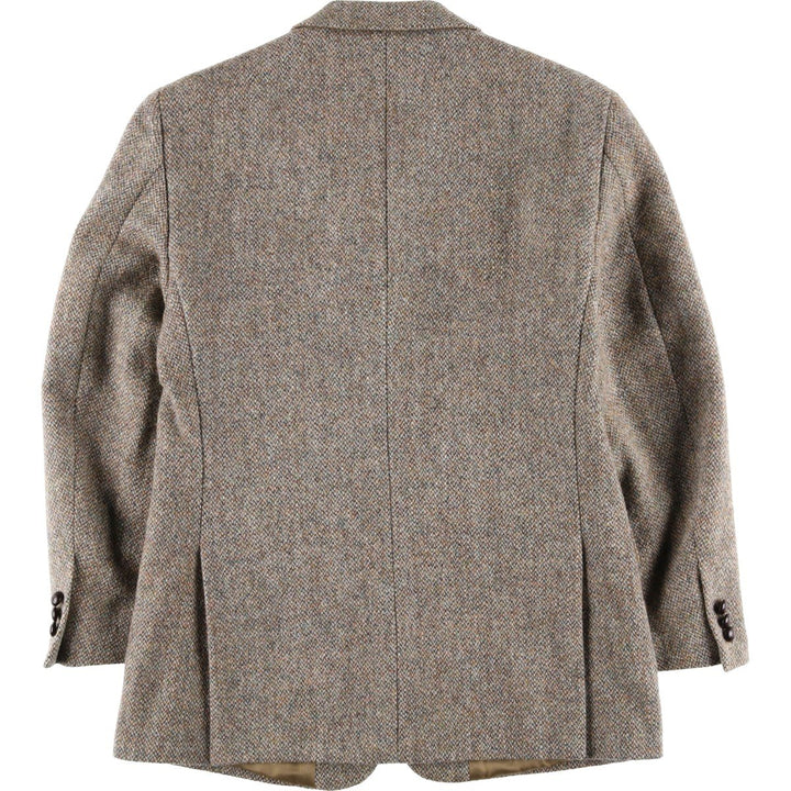 Harris Tweed wool tailored jacket, men's size M wool Beige type Vintage Second Hand