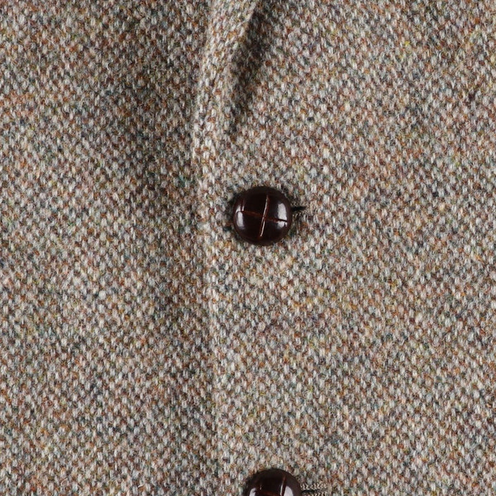 Harris Tweed wool tailored jacket, men's size M wool Beige type Vintage Second Hand