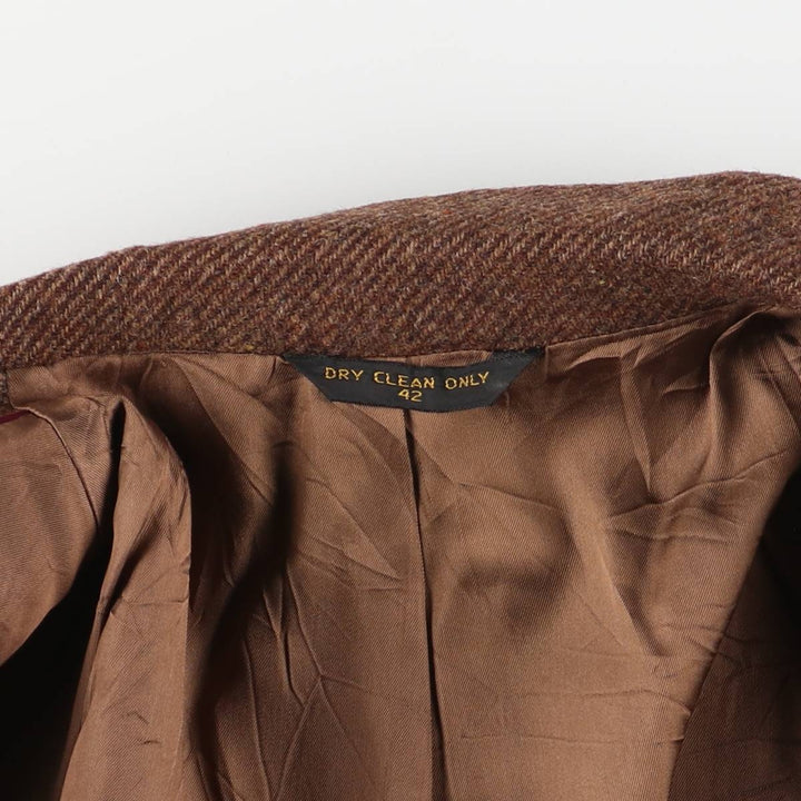 Haggar The Gallery wool tailored jacket, made in the USA, size L (men's) unclear brown type Vintage Second Hand