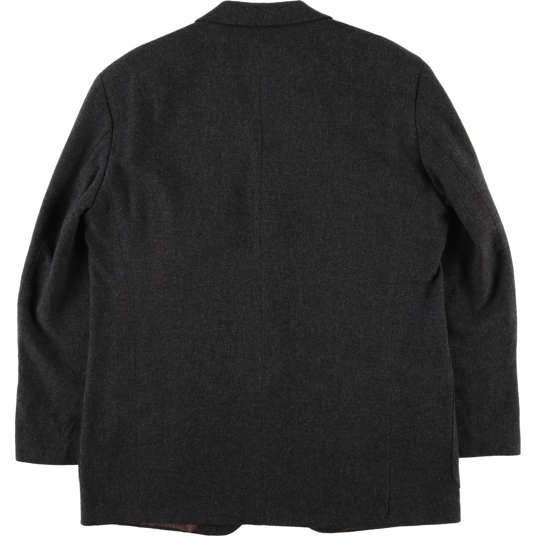1990'S Hugo Boss Venus wool tailored jacket, made in Germany, men's size L wool Charcoal Vintage Second Hand