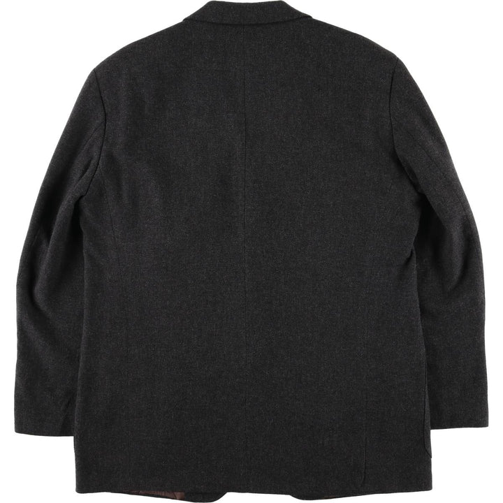 1990'S Hugo Boss Venus wool tailored jacket, made in Germany, men's size L wool Charcoal Vintage Second Hand