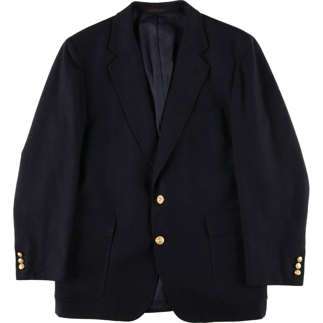 Navy blazer, tailored jacket, men's size M wool navy blue type Vintage Second Hand