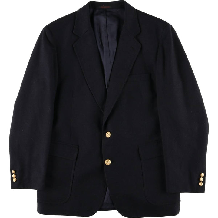Navy blazer, tailored jacket, men's size M wool navy blue type Vintage Second Hand