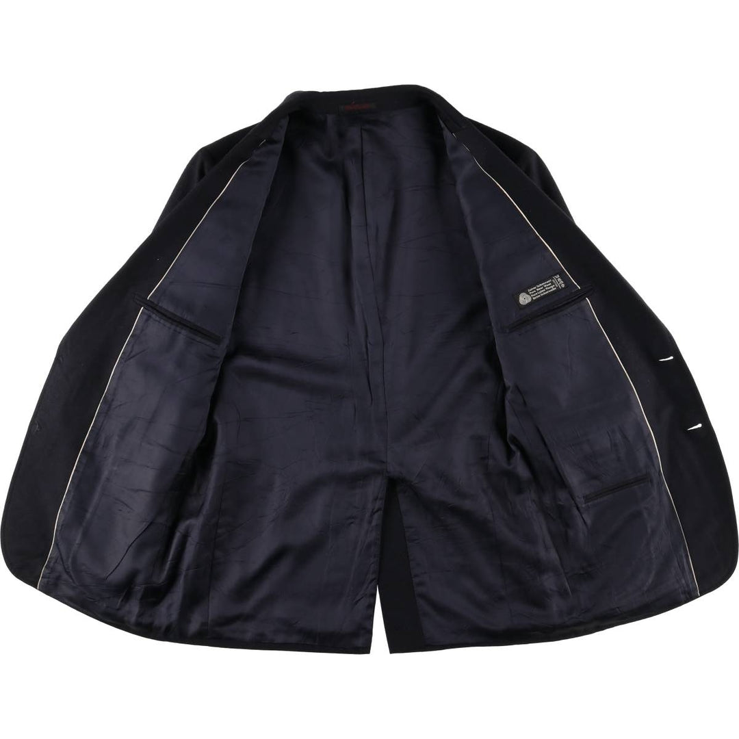 Navy blazer, tailored jacket, men's size M wool navy blue type Vintage Second Hand