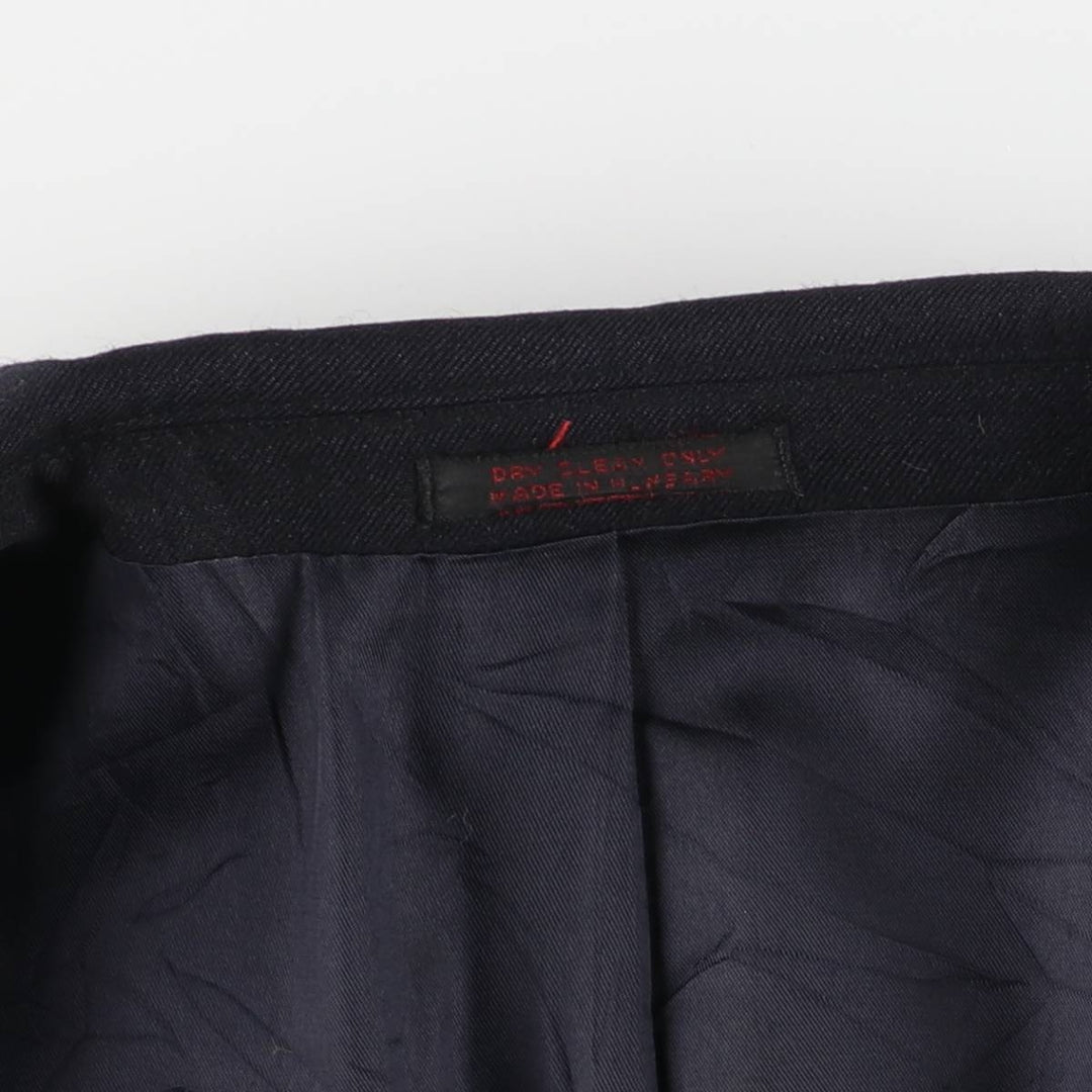 Navy blazer, tailored jacket, men's size M wool navy blue type Vintage Second Hand