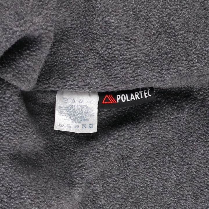 80s-90'S LANDS' END padded puffer jacket, men's size L Nylon navy blue type Vintage Second Hand