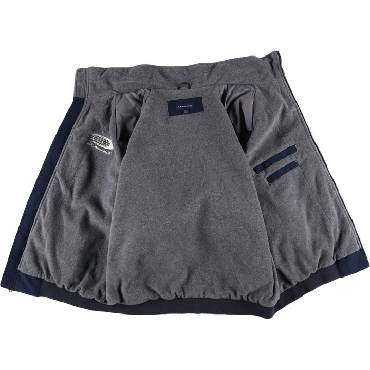 2000'S Lands' End padded puffer jacket, men's size L Nylon navy blue type Vintage Second Hand