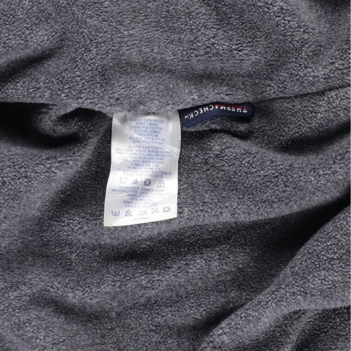 2000'S Lands' End padded puffer jacket, men's size L Nylon navy blue type Vintage Second Hand