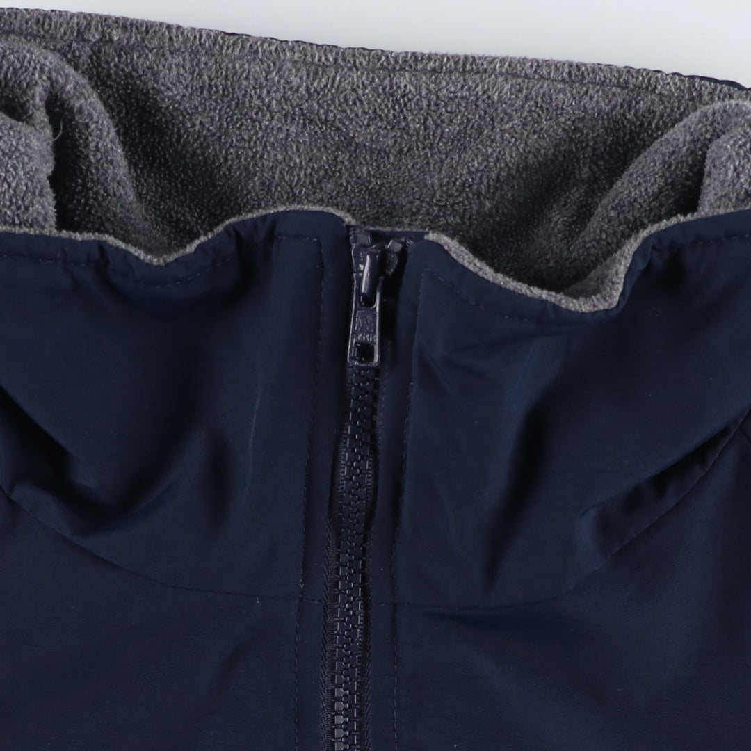 2000'S Lands' End padded puffer jacket, men's size L Nylon navy blue type Vintage Second Hand