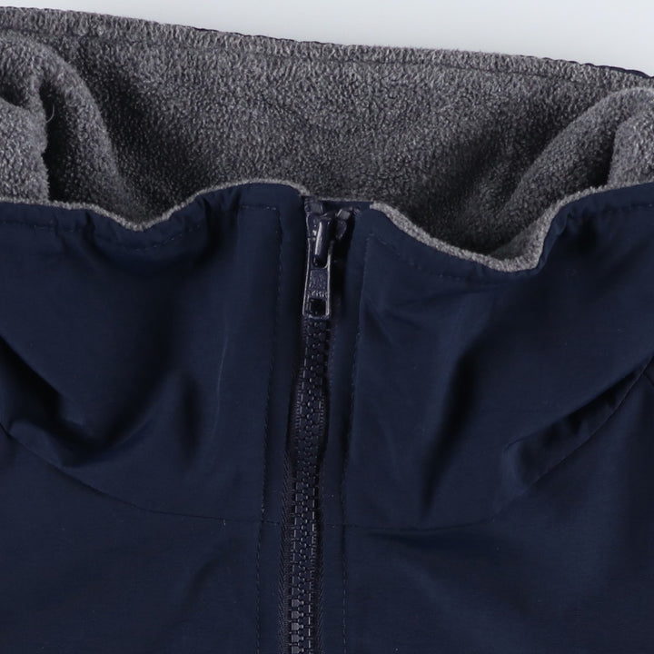 2000'S Lands' End padded puffer jacket, men's size L Nylon navy blue type Vintage Second Hand