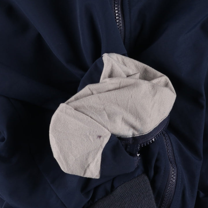 2000'S Lands' End padded puffer jacket, men's size L Nylon navy blue type Vintage Second Hand