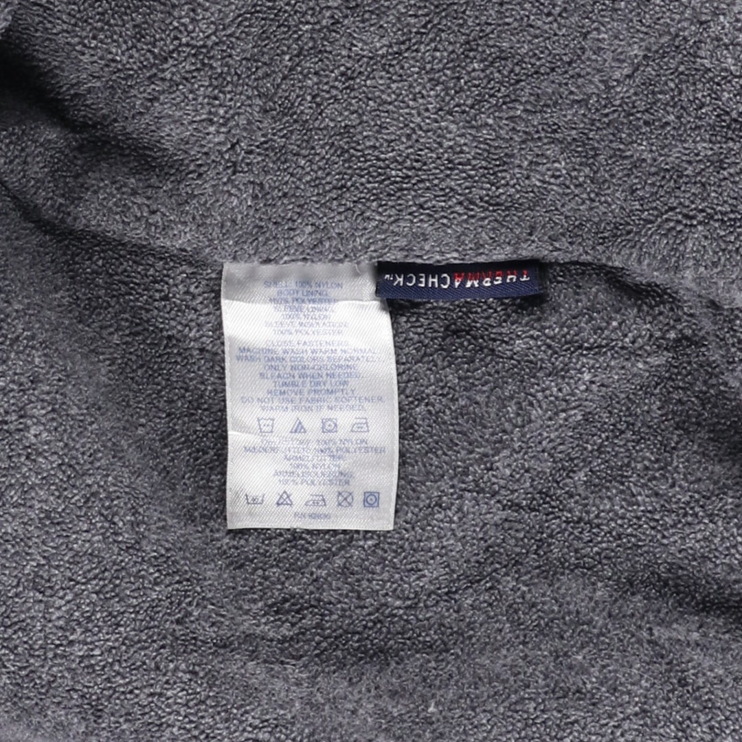 2000'S Lands' End padded puffer jacket, men's size L Nylon navy blue type Vintage Second Hand