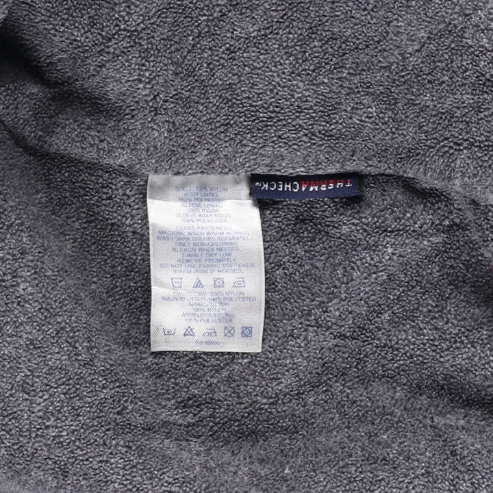 2000'S Lands' End padded puffer jacket, men's size L Nylon navy blue type Vintage Second Hand