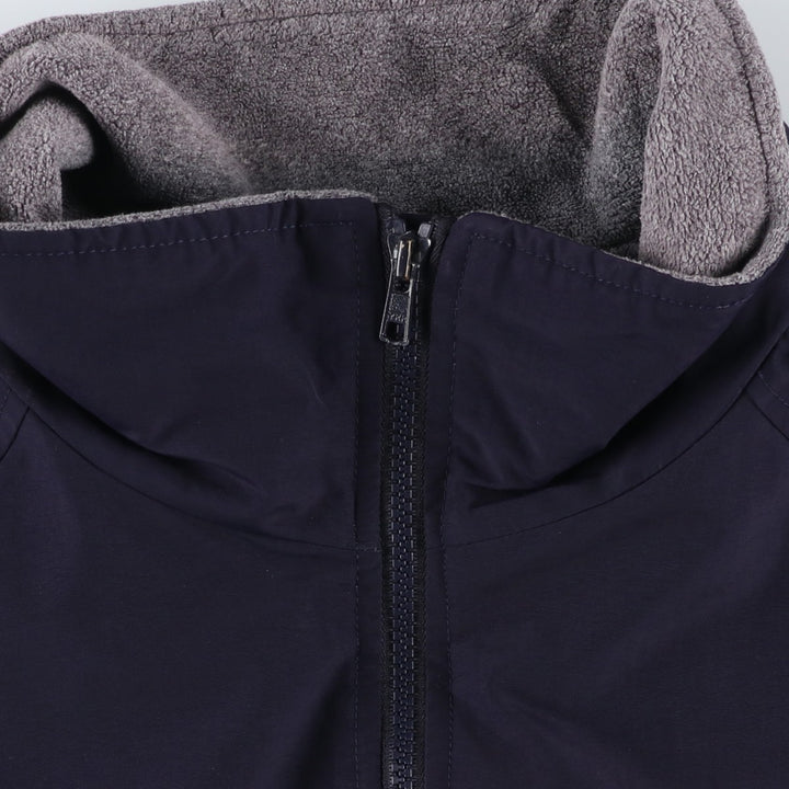 2000'S Lands' End padded puffer jacket, men's size L Nylon navy blue type Vintage Second Hand