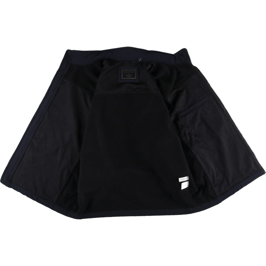 Calvin Klein Softshell Jacket, Men's XL polyester black type Vintage Second Hand