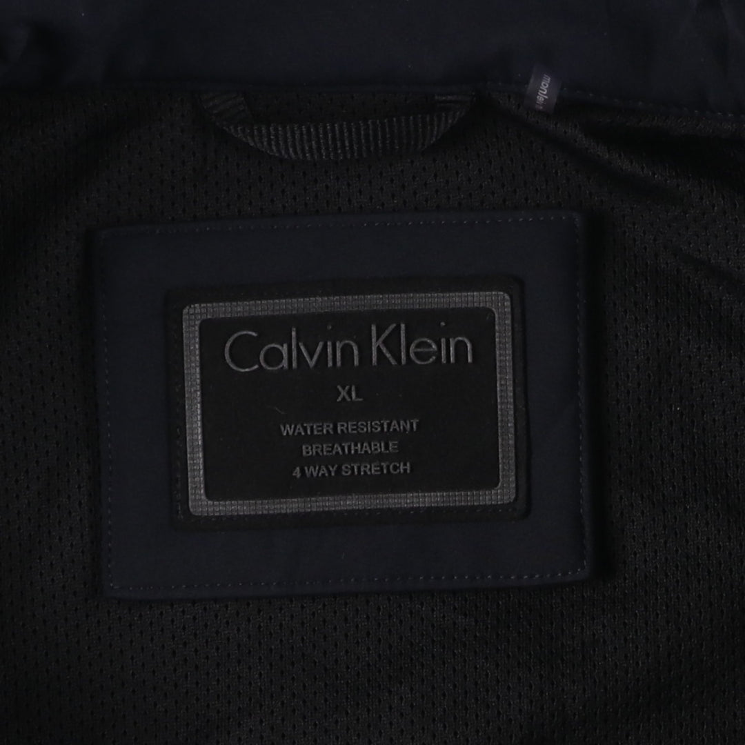 Calvin Klein Softshell Jacket, Men's XL polyester black type Vintage Second Hand
